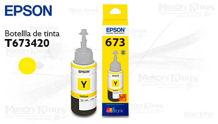 Botella de TINTA EPSON 673 Yellow 70ml