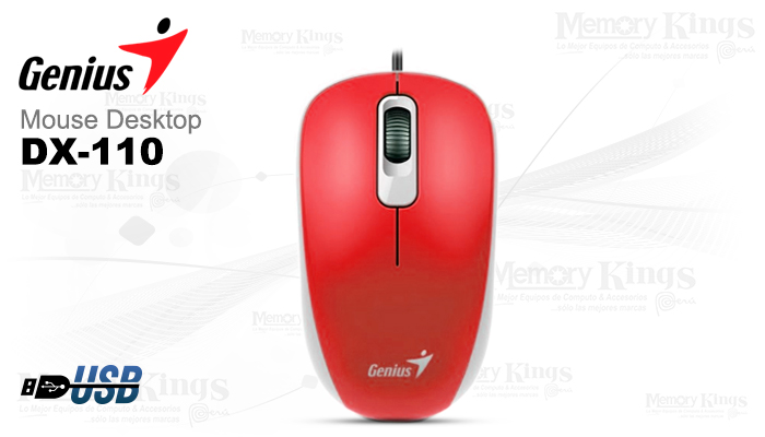 MOUSE GENIUS USB DX-110 Optical Red