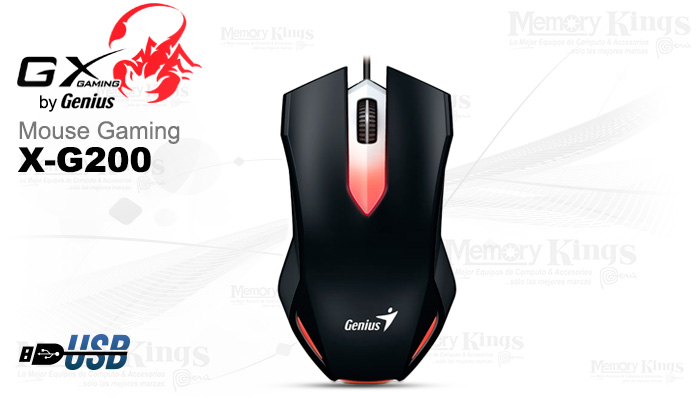 MOUSE Gaming GENIUS GX X-G200 LED RED