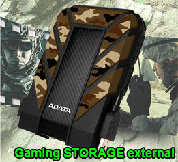 Gaming STORAGE External >>Military Grade, Anti Shock Technology
