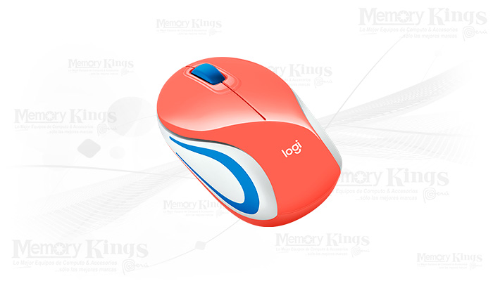MOUSE NB Wireless LOGITECH M187 REFRESH CORAL