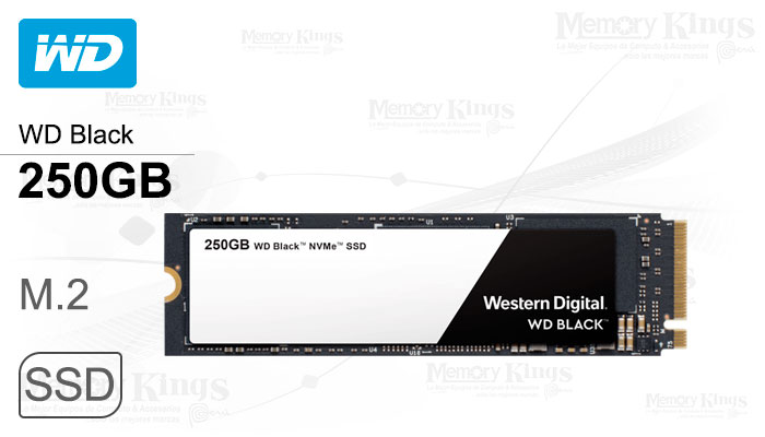 UNIDAD SSD M.2 PCIe 250GB WD BLACK NVMe