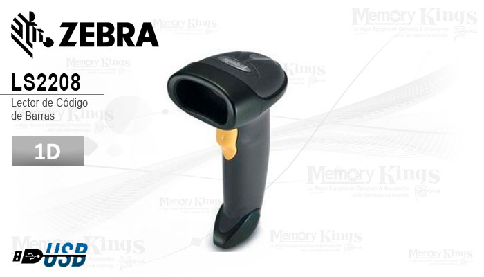 LECTOR CODIGO BARRAS ZEBRA LS2208 1D Laser