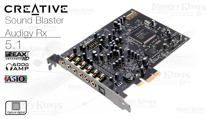 SONIDO PCIe CREATIVE AUDIGY RX SB1550 5.1 EAX