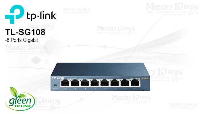 SWITCH GbE 8pt TP-LINK  TL-SG108 Metal