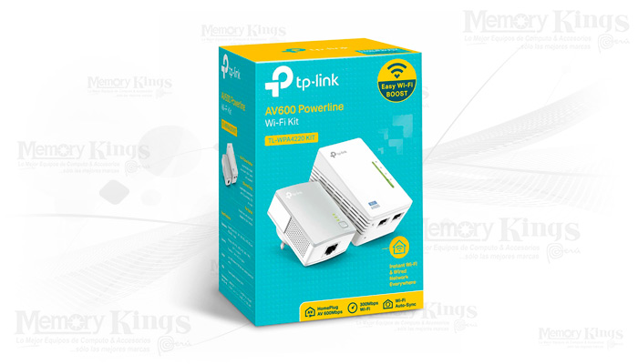ADAPTADOR PowerLine TP-LINK TL-WPA4220 (Kit x2)