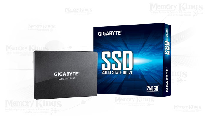 Paloma Almeja posponer UNIDAD SSD 2.5 SATA 240GB GIGABYTE - Memory Kings, lo mejor en equipos de  computo y accesorios