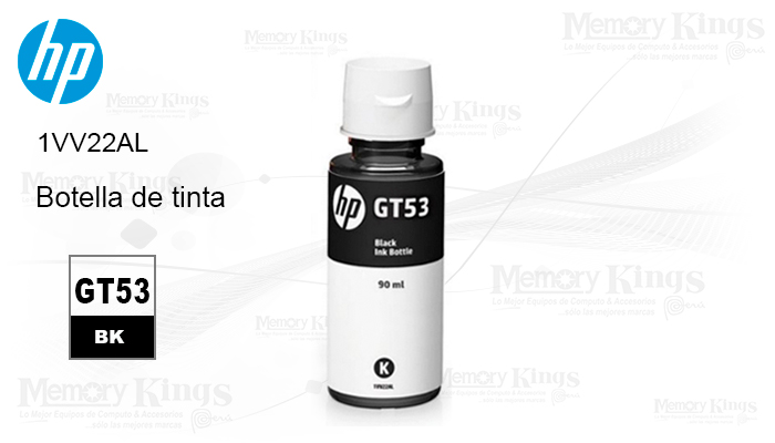 Botella de Tinta HP GT53 Black Original 4000pag