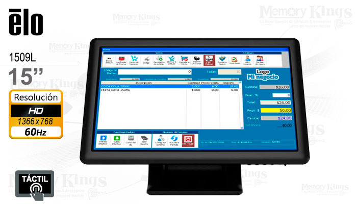 MONITOR 15 ELO 1509L TOUCH SCREEN Industrial POS