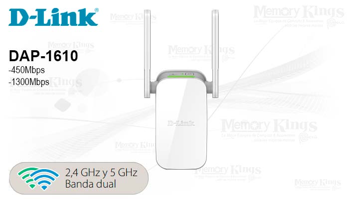 EXTENSOR Wi-Fi D-LINK DAP-1610 AC1200 2antenas