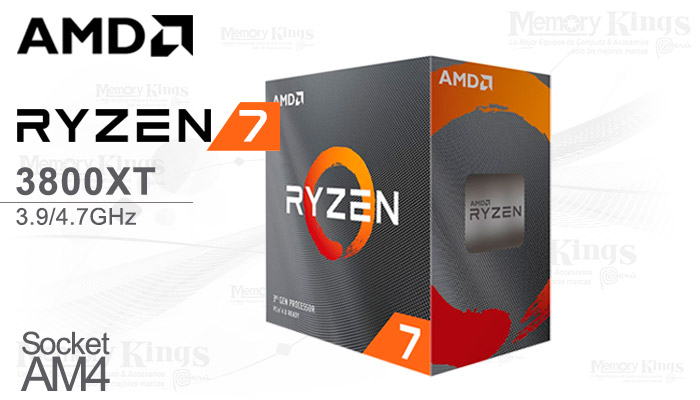 PROCESADOR AMD Ryzen 7 3800XT 3.9GHZ|32MB 8C AM4