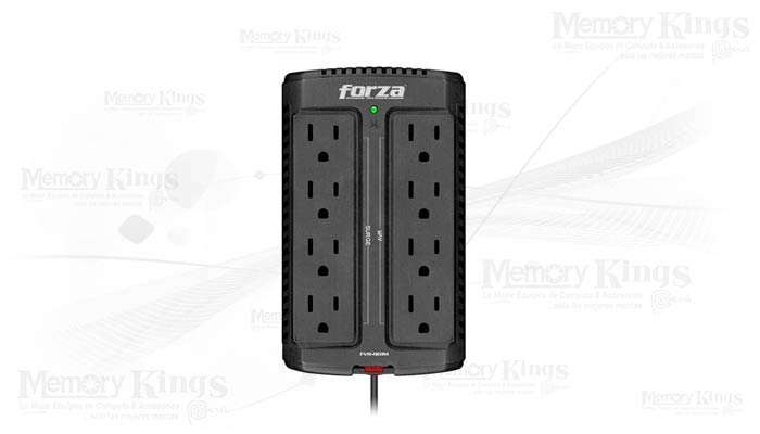Estabilizador de corriente Forza 8 tomas 900VA