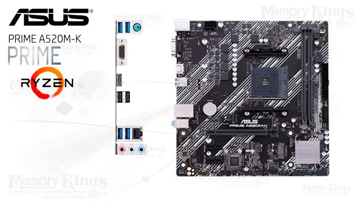 PLACA AMD AM4 ASUS PRIME A520M-K mATX