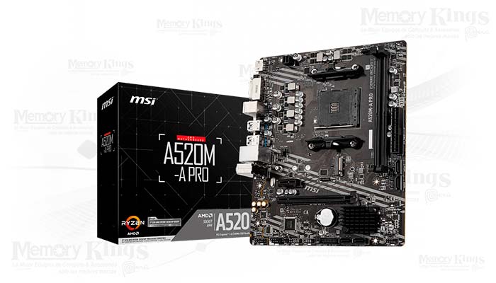 PLACA AMD AM4 MSI A520M-A PRO mATX