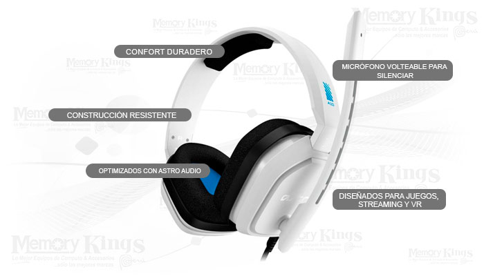 AURICULAR Gaming ASTRO A10 WHITE BLUE