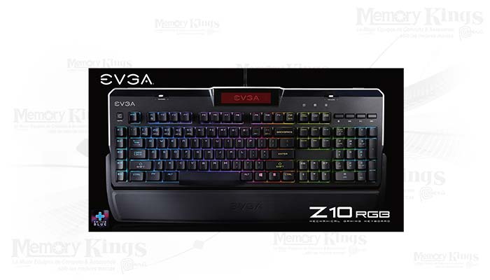 TECLADO Gaming EVGA Z10 RGB MECANICO BLUE LCD
