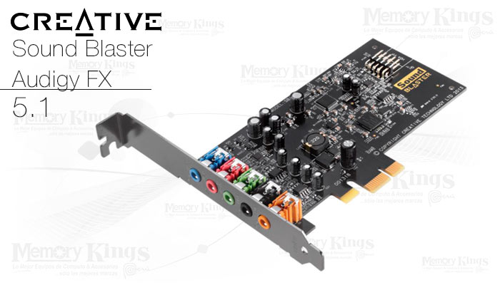 SONIDO PCIe CREATIVE AUDIGY FX SB1570 5.1 SBX