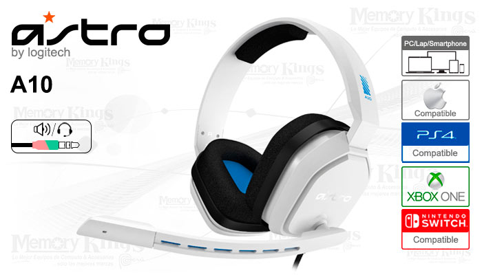 AURICULAR Gaming ASTRO A10 White|Blue