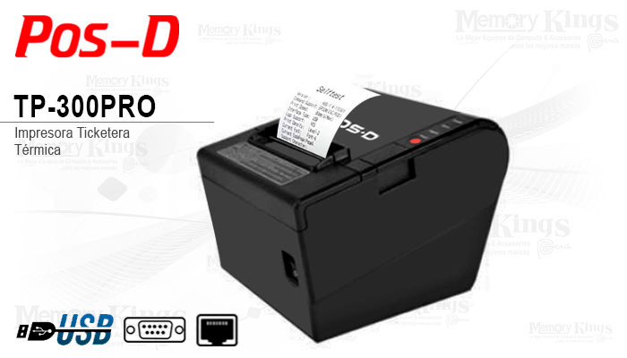IMPRESORA Ticket Termica POS-D TP-300PRO RED|USB|S