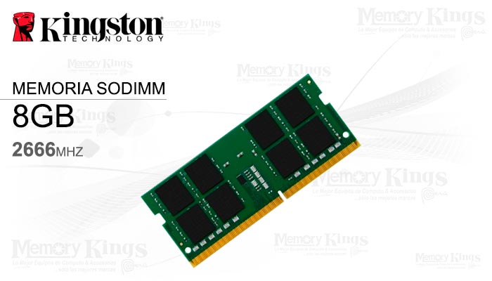 MEMORIA SODIMM DDR4 8GB 2666 KINGSTON KVR26S19S6