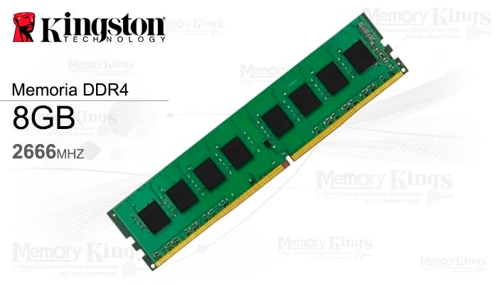 MEMORIA DDR4 8GB 2666 CL19 KINGSTON KVR26N19S6|8
