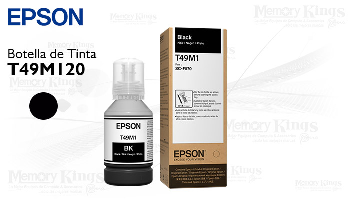 Botella de TINTA EPSON T49M1 Black 140ml