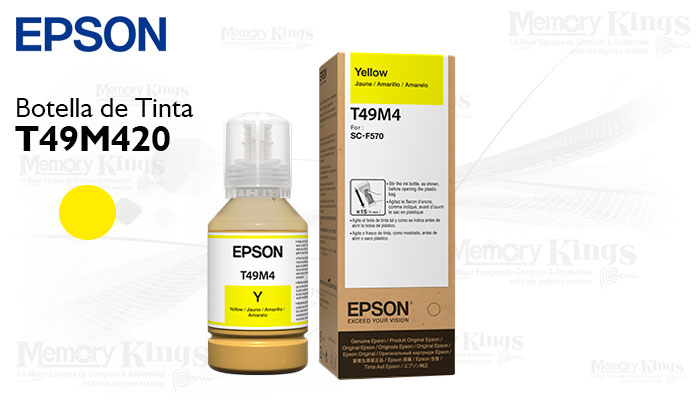 Botella de TINTA EPSON T49M4 Yellow 140ml