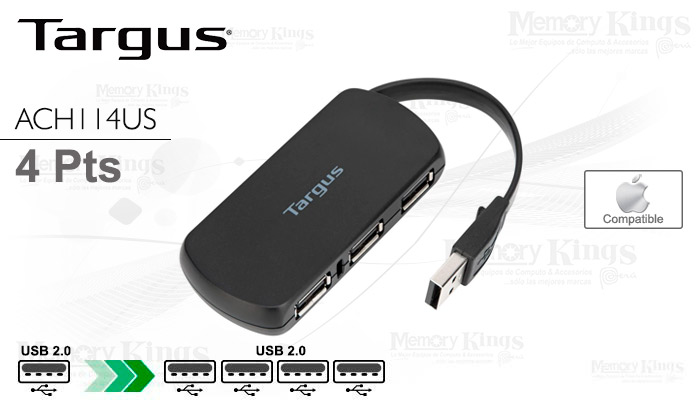 HUB USB 4pt TARGUS ACH114US-50 Mini