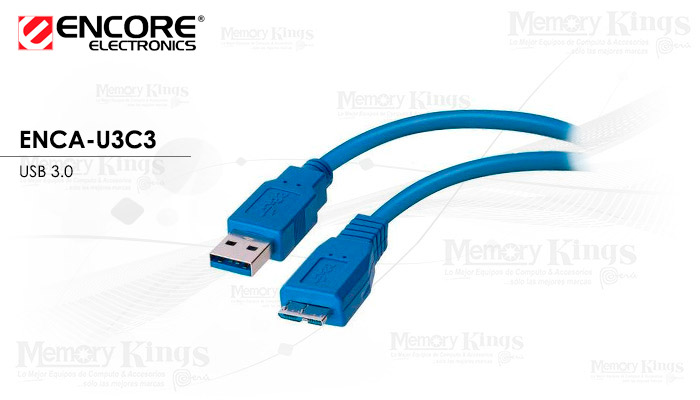 CABLE USB 3.0 ENCORE ENCA-U3C3 para HDD EXTERNO