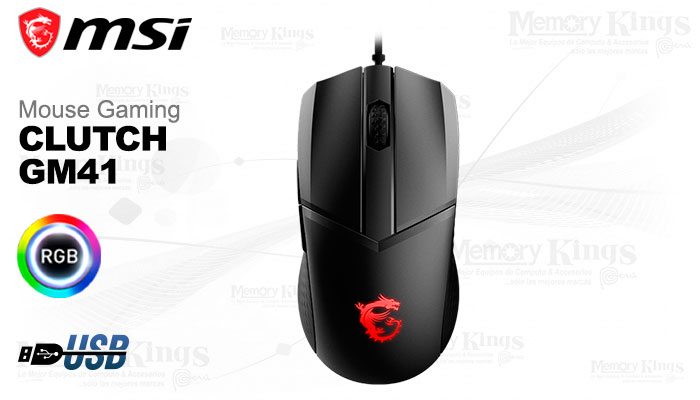 MOUSE Gaming MSI CLUTCH GM41 LIGHTWEIGHT 16K