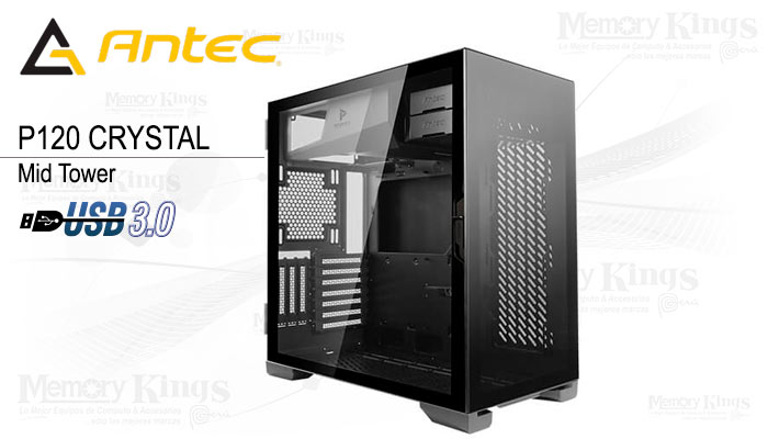 CASE Mid Tower ANTEC P120 CRYSTAL BLACK