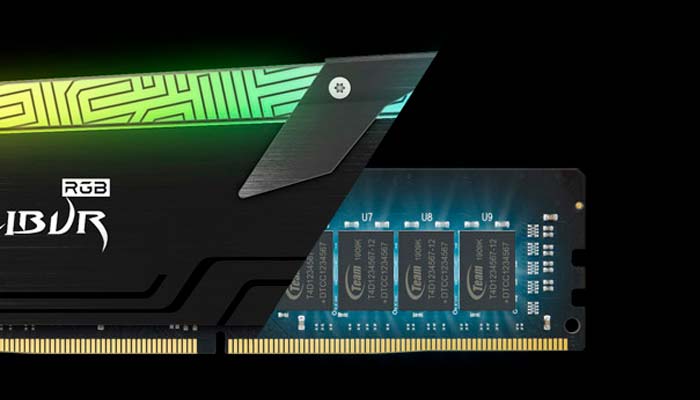 MEMORIA DDR4 16GB 3600 CL18 T-FORCE XCALIBUR RGB
