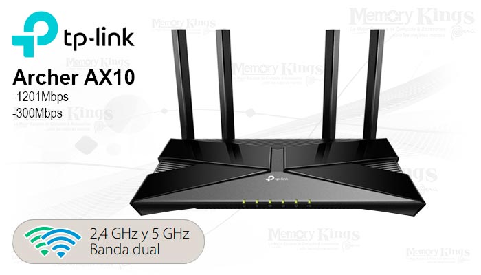 ROUTER TP-LINK Archer AX10 AX1500 2BAND 4antenas