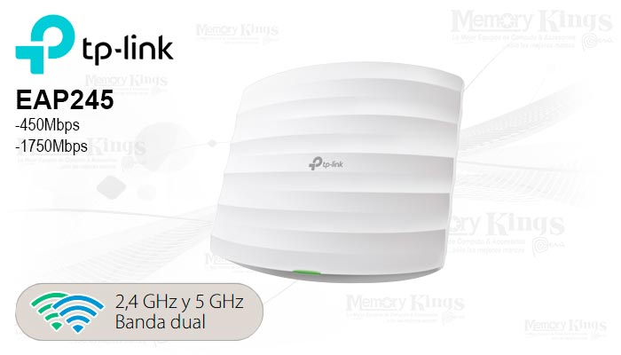 ACCESS POINT TP-LINK EAP245 AC1750 2BAND P|Techo