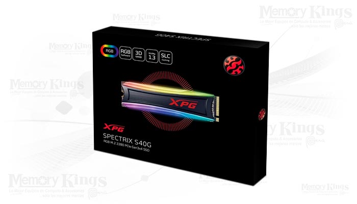 UNIDAD SSD M.2 PCIe 256GB XPG SPECTRIX S40G RGB