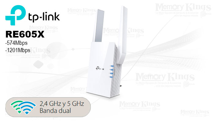 EXTENSOR Wi-Fi TP-LINK RE605X AX1800 Wi-Fi 6