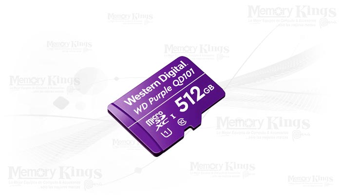 MEMORIA micro SD 512GB WD Purple QD101 Class 10