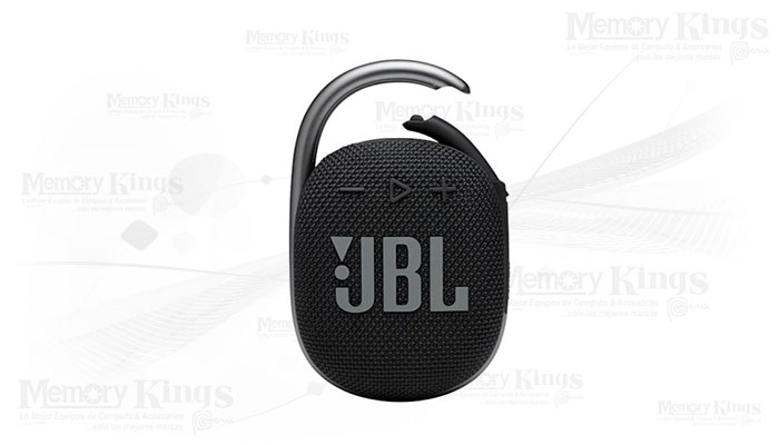 PARLANTE Bluetooth JBL Clip 4 BLACK - Memory Kings, lo mejor en equipos de  computo y accesorios