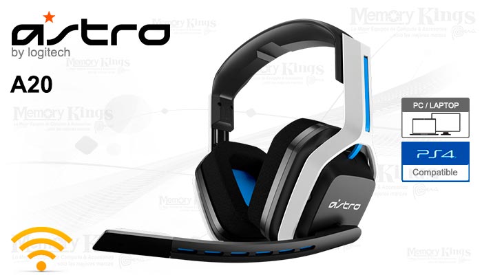 AURICULAR Gaming Wireless ASTRO A20 WHITE BLUE