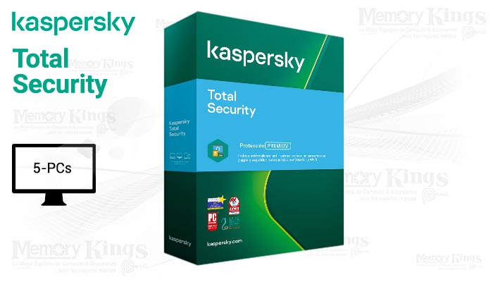 ANTIVIRUS KASPERSKY Total Security 2022 5pc Caja