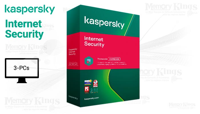 ANTIVIRUS KASPERSKY Internet Security 2022 3pc Caj