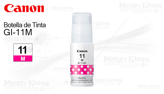 Botella de TINTA CANON GI-11 Magenta 70ml.
