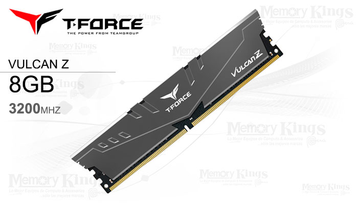 MEMORIA DDR4 8GB 3200 CL16 T-FORCE VULCAN Z GREY