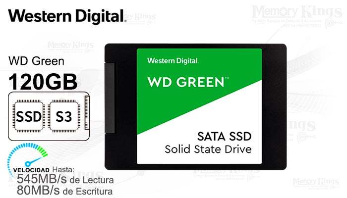 UNIDAD SSD 2.5 SATA 120GB WD Green