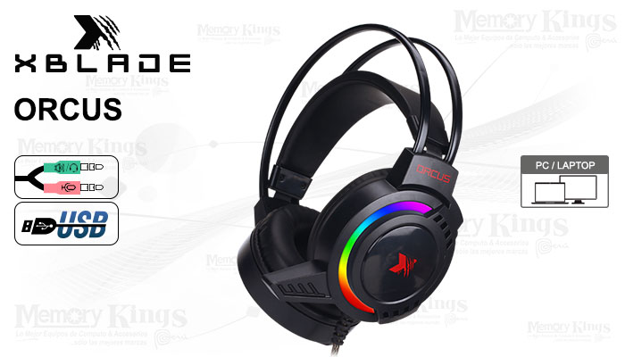 AURICULAR Gaming XBLADE ORCUS LED 7CLR