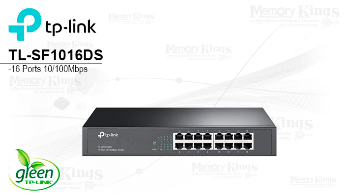 SWITCH 16pt TP-LINK TL-SF1016DS 100Mb Rackeable