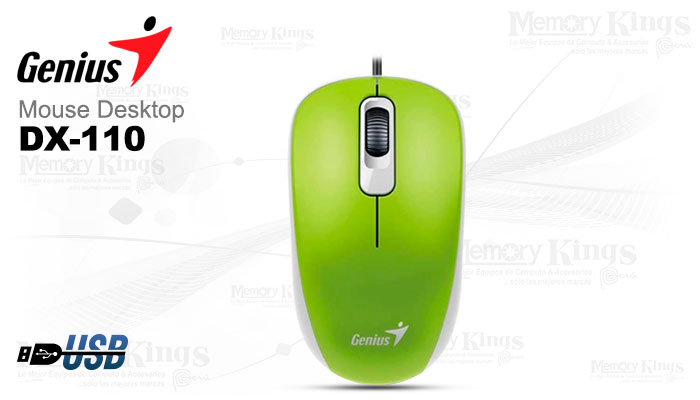 MOUSE GENIUS USB DX-110 Optical Green
