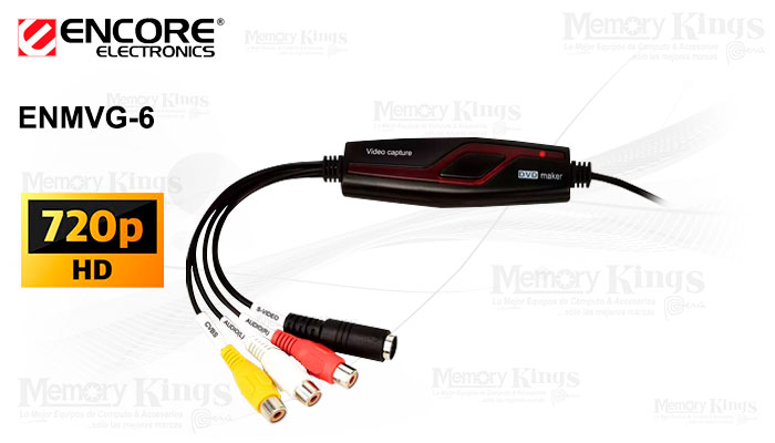 CAPTURADOR USB ENCORE ENMVG-6 Video|Audio HD 720p