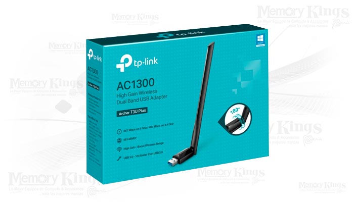 RED Wi-Fi USB TP-LINK Archer T3U Plus AC1300 5|2.4