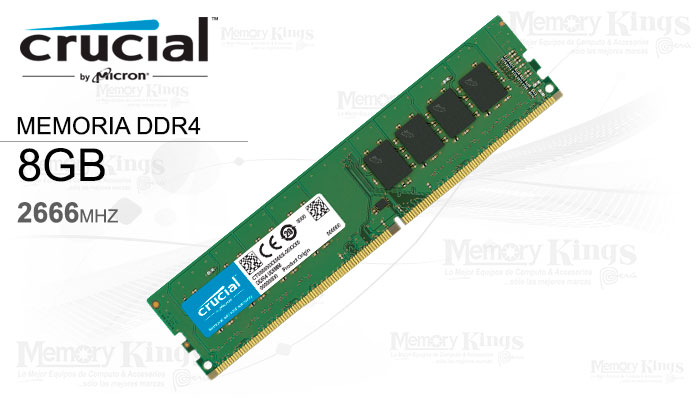 MEMORIA DDR4 8GB 2666 CRUCIAL